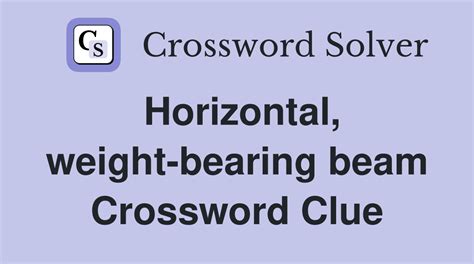 beam crossword clue